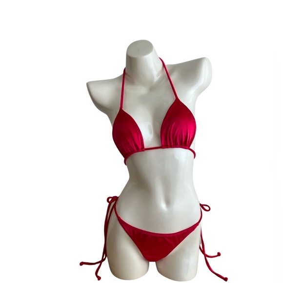 Pink Velvet Bikini Set - Picture 5 of 6